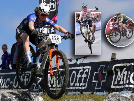 Puck Pieterse als Pippi Langkous op de mountainbike: ‘Geen idee waar ik nu sta’