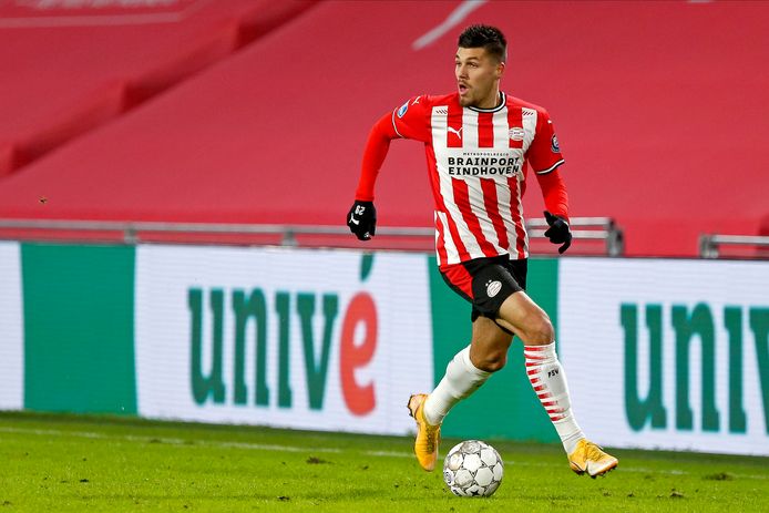 Joël Piroe afgelopen januari in het Philips Stadion.