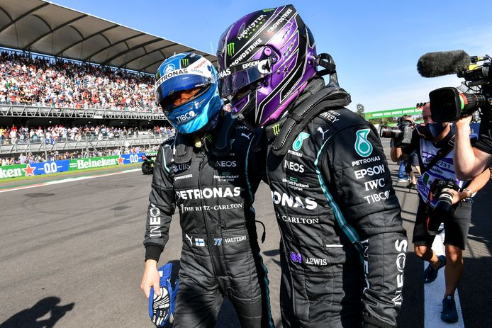 Valtteri Bottas et Lewis Hamilton