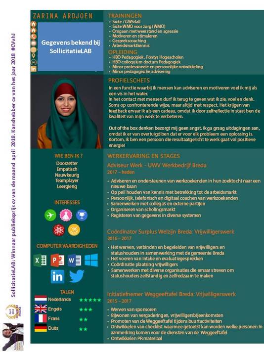 Waarom Zarina Het Allerbeste Cv Van Nederland Heeft Werk Ad Nl