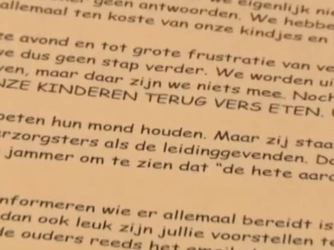 Boze ouders hekelen maaltijden in stadscrèche Sint-Niklaas: "Kinderen lusten het niet en komen met honger terug"