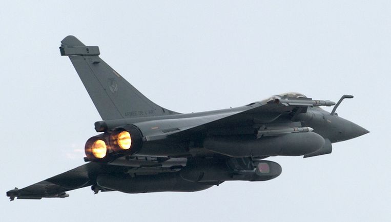 Een Rafale, de Franse tegenhanger van de F-16. Beeld ap