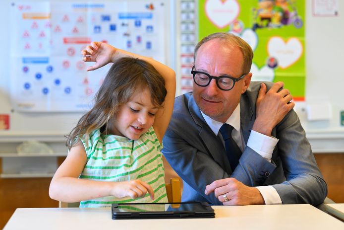 Illustratiebeeld. Ben Weyts, Vlaams minister van Onderwijs, wil met nieuwe salarissimulator meer zij-instromers aantrekken in het onderwijs.