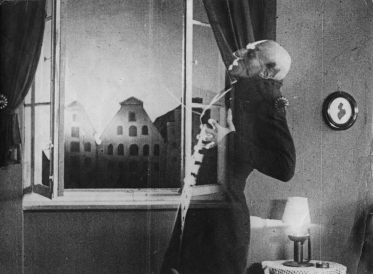 Max Schreck als Graaf Orlok in ‘Nosferatu, eine Symphonie des Grauens’.  Beeld Getty Images