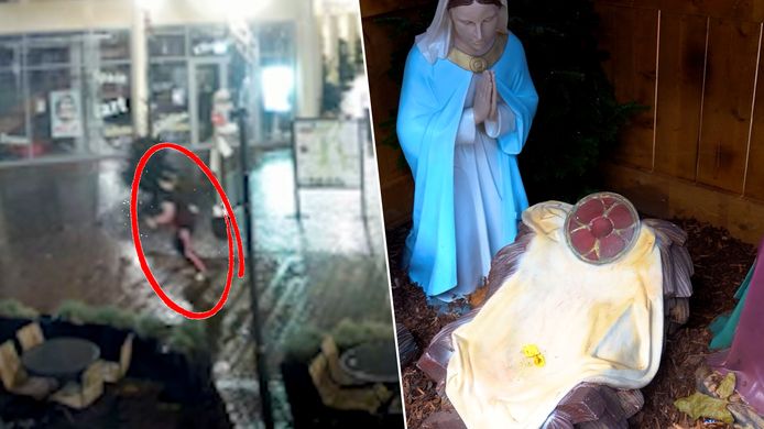 Vrouw steelt beeld kindje Jezus uit kerststal