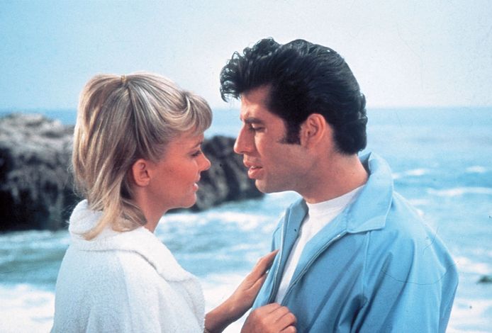 Olivia Newton-John en John Travolta.