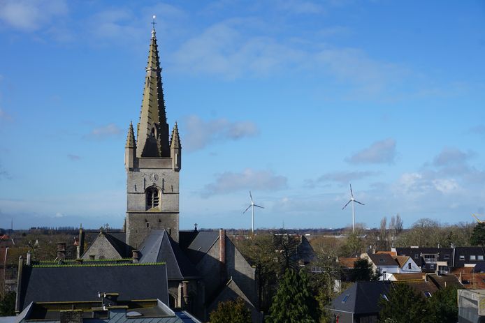 De skyline van Gistel.