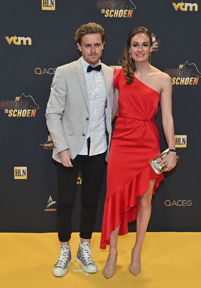 Tessa Wullaert met partner Matthias.