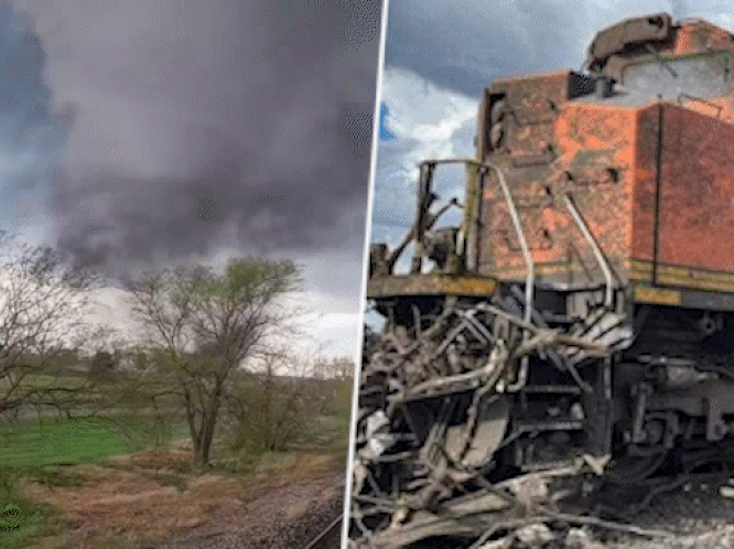 Monsterlijke tornado treft trein: "Weg van de ramen!"