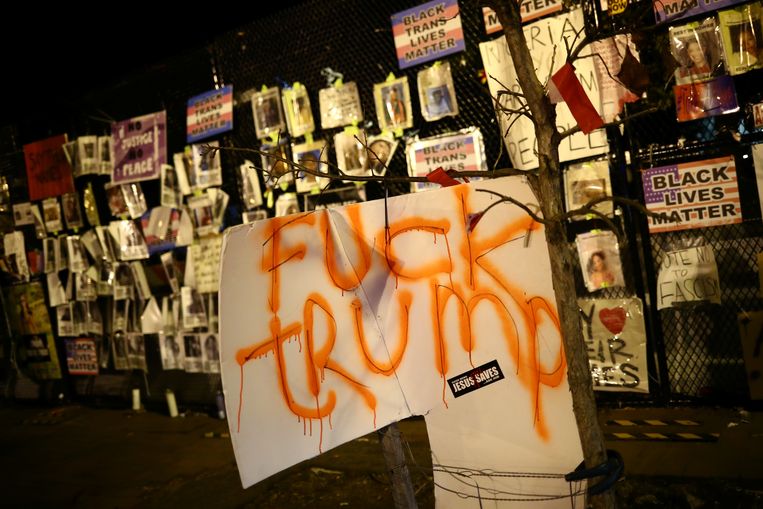 Racisme is onder Trump erger geworden. Als de zwarte Amerikanen zien dat hun klachten serieus worden genomen, zal dat de beweging Black Lives Matter matigen. Beeld Reuters
