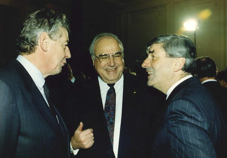 Wim Kok, Helmut Kohl en Ruud Lubbers. Beeld anp