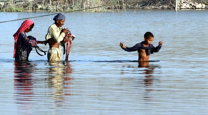 Inondations au Pakistan.