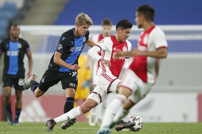 Ajax en Club Brugge tijdens een voorbereidende oefenwedstrijd vorig seizoen.