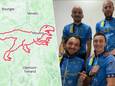Le plus grand tracé Strava de l’histoire: quatre cyclistes français dessinent un “vélociraptor” sur 1.000 km