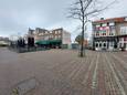 Het gat na de sloopwerkzaamheden aan het Plein, zoals het er nu bij ligt.