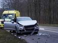 Veel schade bij een ongeluk in Rijen.