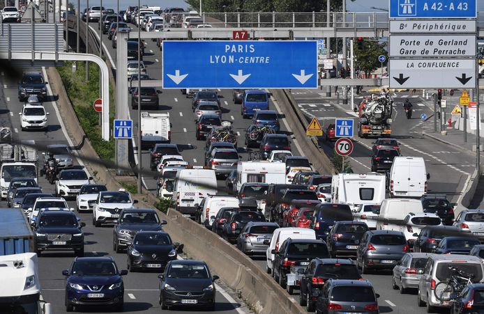 Het was al erg vroeg filerijden richting Lyon.