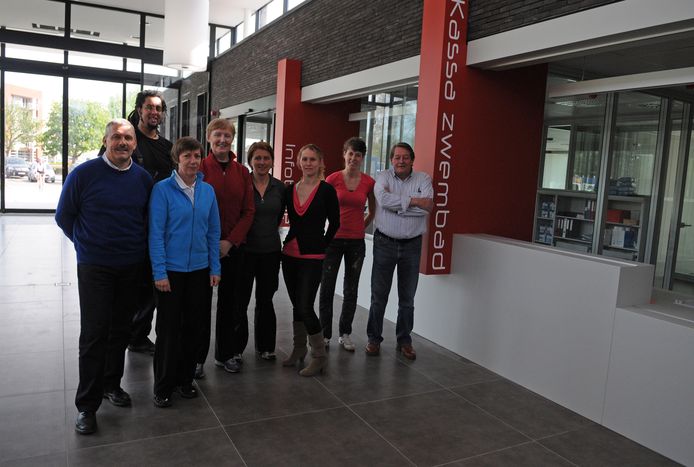 Archief: Luc Van Praet (links) tijdens de heropening van Palaestra in 2012.