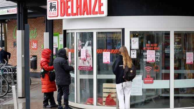 Vanochtend blijven 72 winkels van Delhaize gesloten