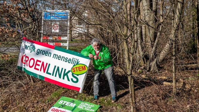 GroenLinks-banners verdwijnen op mysterieuze wijze in Raalte: ‘Raakt hart van de democratie’