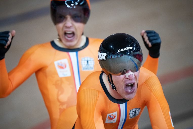 Paralympisch baanwielrenner Tristan Bangma treedt met goud ...