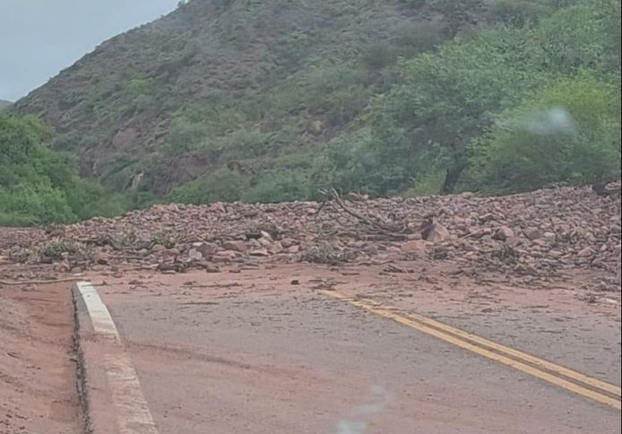 Aardverschuivingen en overstromingen zorgden voor chaos langs Route 68 in Argentinië.