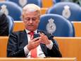 Geert Wilders (PVV) in de Tweede Kamer. Hij is naarstig op zoek naar een premierskandidaat.