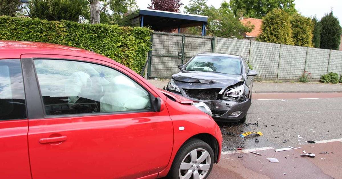Gewonde bij frontale botsing in Dongen.