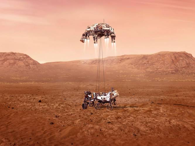Amerikaanse robotjeep Perseverance landt deze week op Mars