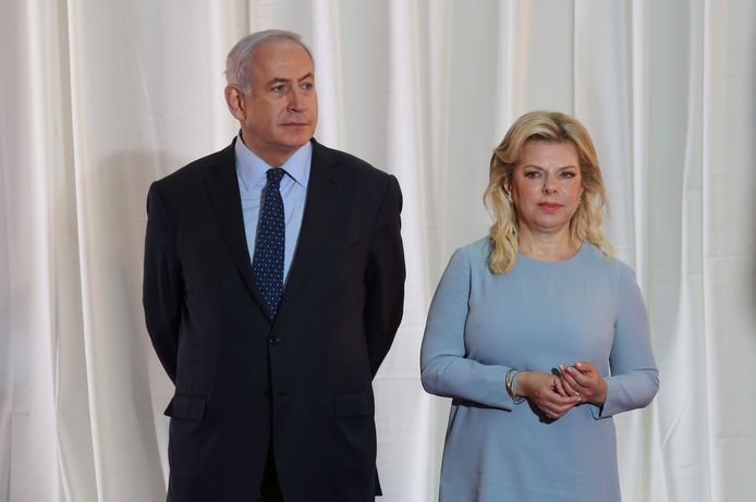 De Israëlische premier Benjamin Netanyahu en zijn vrouw Sara in 2017.