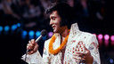 Elvis Presley tijdens het concert Aloha From Hawaii Special in 1973.