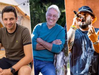 Zwangere Guy en Eddy en Junior Planckaert op opening van nieuwe tattoo-shop Cirusso