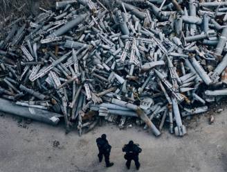 Oekraïne deelt foto van ‘rakettenkerkhof’ in Charkiv: “Hebben onze stad de laatste negen maanden verwoest”