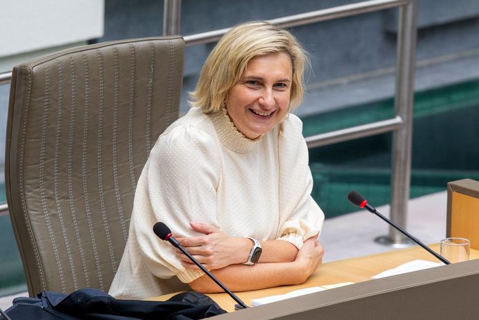 Hilde Crevits (CD&V), Vlaams minister van Werk.
