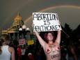 Protesten in Denver (Colorado) tegen de uitspraak van het hooggerechtshof om het federale recht op abortus te schrappen.