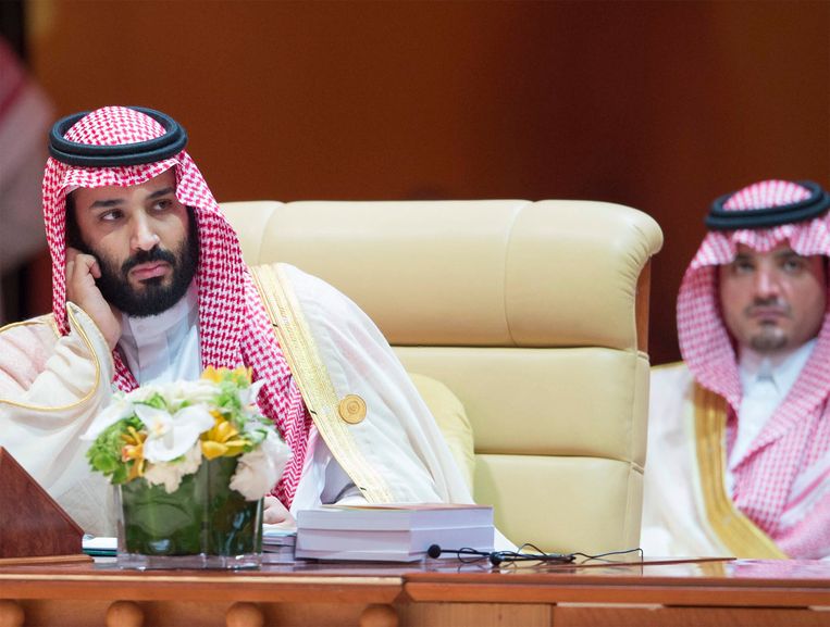 Mohammed bin Salman eerder dit jaar bij een top in Saudi-Arabië. Beeld EPA