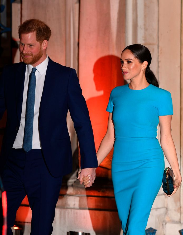 Ook tijdens het event hielden Harry en Meghan elkaars hand vast.