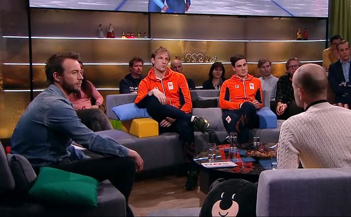 Henry Schut in het tv-programma Studio Sportwinter.