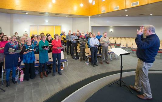 COV Euphonia repeteert de Johannes Passion.