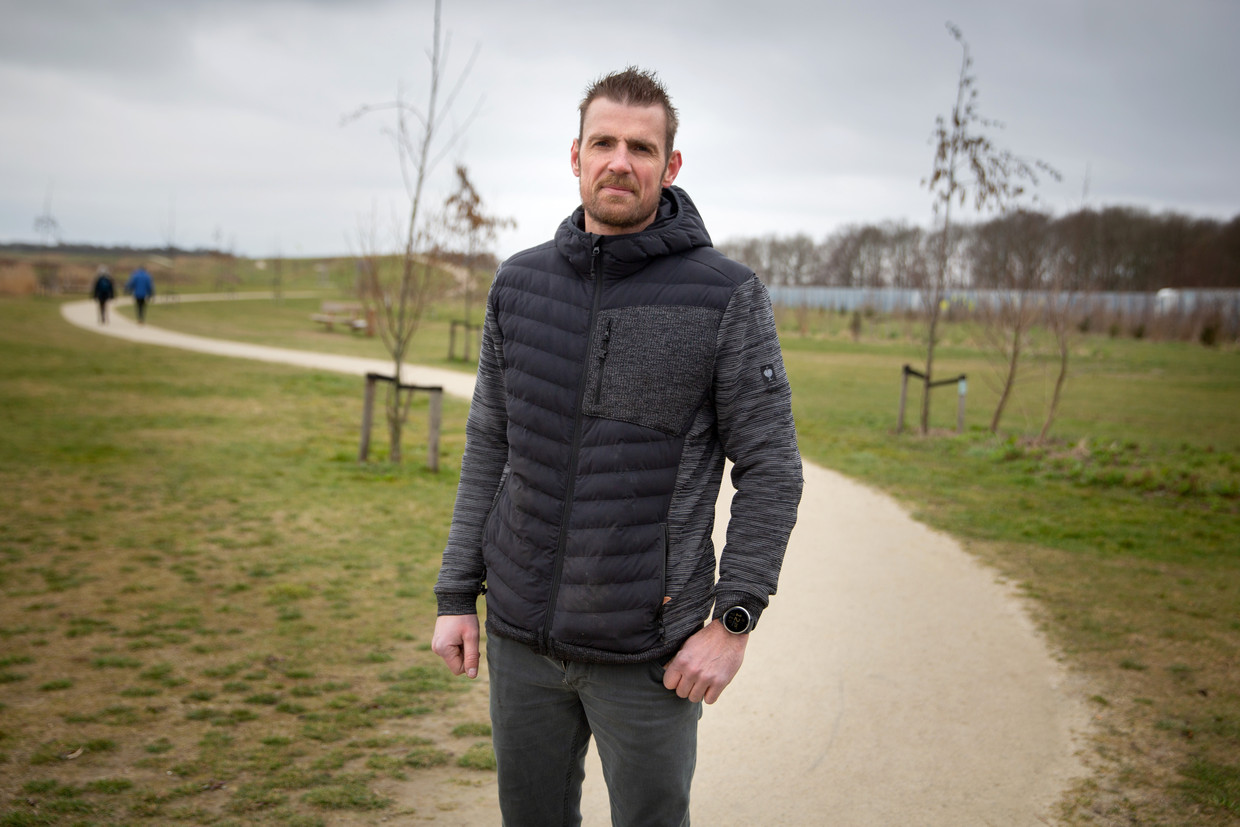 Bertus Benjamins verzorgde met zijn bedrijf Nobre Cál de aanleg van het duurzame wandelpad in Harderwijk.