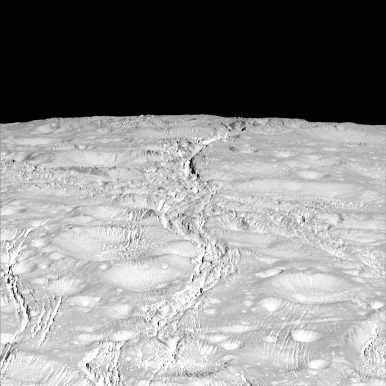 Nieuwe beelden van Saturnus' zesde maan Enceladus Beeld REUTERS