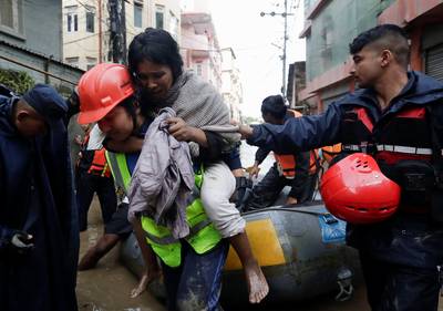 Death toll from Nepal floods rises above a hundred