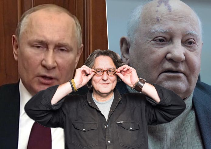 Kees Thies over de situatie in Oekraïne: links Poetin, rechts Gorbatsjov.