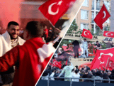Aanhangers Erdogan vieren feest in grote Nederlandse steden
