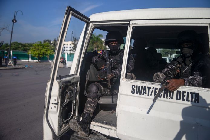 Militairen in de Haïtiaanse hoofdstad Port-au-Prince.