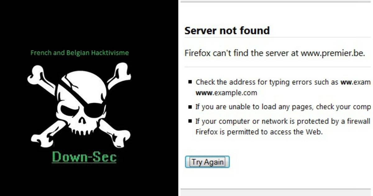 Hackersgroep legt sites premier en Defensie
