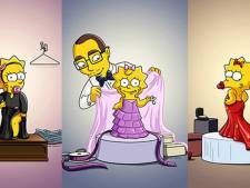 Maggie Simpson se demande quelle robe porter aux Oscars