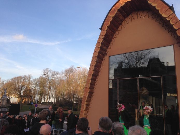 Het bezoekerspaviljoen van Green Capital Nijmegen is vrijdagmiddag geopend.