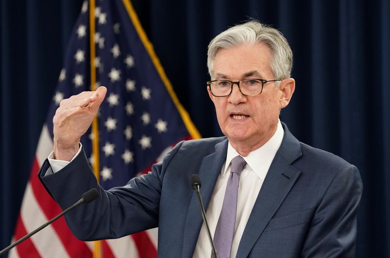 Jerome Powell, voorzitter van de centrale bank van de VS. Beeld REUTERS