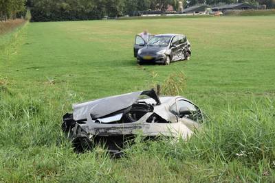 Man naar ziekenhuis na botsing bij Gameren